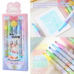 10 v&auml;rvi Esteetilised t&auml;htede s&auml;raga esilet&otilde;stjad S&auml;ravad v&auml;ljal&otilde;igete albumi Doodle pliiatsid S&uuml;learvuti esilet&otilde;stmise markerid Pliiats Kawaii Kids Kirjatarbed