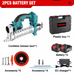 10000PSL 689Bar juhtmeta elektriline m&auml;&auml;rdep&uuml;stol k&otilde;rgsurve auto m&auml;&auml;rde&otilde;li autohoolduse elektrit&ouml;&ouml;riist Makita 18v aku jaoks 2 Battery -EU