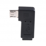 2 tk 90-kraadine mikro vasak- ja paremnurkne USB isas-emane pistiku adapterid laadija