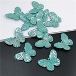 10tk Akr&uuml;&uuml;l Mood Solid Color AB Dazzle Butterfly Beads DIY K&auml;sitsi valmistatud materjalist K&otilde;rvar&otilde;ngad Kaelakee K&auml;ev&otilde;ru Ehete Valmistamine Aksessuaarid lilla