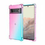 Gradient silikoon&uuml;mbris telefonile Google Pixel 9 Pro XL 9 8A 7 6A 5A 4XL 4A Neli nurka p&otilde;rutuskindlad turvapadjad Pehme TPU l&auml;bipaistev tagakaas Pixel9 Pro jaoks Pixel 9 Pro XL roosa roheline v&auml;rv