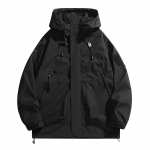 Unisex s&uuml;gisene vabaaja sportlik tuulekindel jope T&otilde;mblukuga t&ouml;&ouml;r&otilde;ivaste jope XL