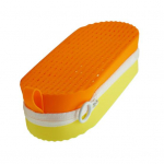 Silikoonist ujumisprillide &uuml;mbris &auml;ravooluavaga Kerge p&otilde;rutuskindel kaitseprillide kaitsekarp ujumisprillide jaoks oranž