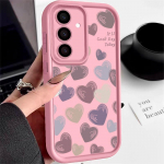 &Uuml;hev&auml;rviline armastuss&uuml;damete mustriga &uuml;mbris Samsung S25 S24 Ultra S23 S22 S21 Plus S20 FE A55 A35 A54 A34 A15 jaoks, objektiivikaitsega pehme p&otilde;rutuskindel telefoni&uuml;mbris Samsung A34 5G