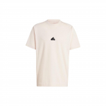 Adidas ZNE. T-s&auml;rk &uuml;hev&auml;rviline logo lahtine &uuml;mmargune kaelus l&uuml;hikeste varrukatega meeste topid beež IR5236 L