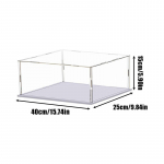 1-osaline l&auml;bipaistev akr&uuml;&uuml;lekraani kast Hoiuruum Tolmukindel kaitseekraani kapp Lauaarvuti hoiuruum Kodus hoiustamine 40*25*15cm