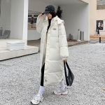 S&uuml;gis- ja talvine naiste &uuml;hev&auml;rviline kapuutsiga Slim Fit lahtine tuulekindel paksendatud soe keskmise pikkusega naiste jope M beež