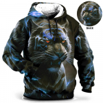 Meeste kapuuts, 3d tiigritr&uuml;kiga avara disaineriga dressipluusid kevad-s&uuml;gis pikkade varrukatega pullover 4XL &uuml;lisuured Harajuku Y2k riided M