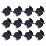 1 komplekt Salon Barrette Turvaliselt fikseeritud Tugev elastsus Hoides juuksed &uuml;htlaselt lokkis salongi kuum rull Super Hair Perm isolatsiooniklamber Juuste aksessuaarid must