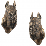 Schnauzer I - Dog statue, hanging bust, unique decoration for dog lover by Art-Dog brand