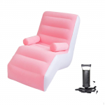 Inflatable Sofa Chair Lazy Comfortable Couch Furniture recliner Indoor Chaise Lounge pruun
