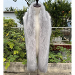 Moodne ja mitmek&uuml;lgne imitatsioon Fox Hair karusnahast sall Karusnaha imitatsioonist pesukaru juuksed Pikad sall Soe karusnahast sall Talvine naiste sall