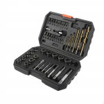 48x Screw Bolt Extractor Set Remover Socket Convenient with Case Easy to Use Lug Nut