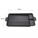 Mittenakkuva Korea stiilis s&ouml;ega grillpann gaasipliidil kasutamiseks peopikniku grillimisseadmed 32x26cm