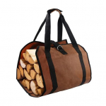 L&otilde;uendist k&uuml;ttepuude hoiukott tugevdatud k&auml;epidemega veekindlast riidest kokkupandavast disainist k&uuml;ttepuupalgikandja tumepruun v&auml;rv