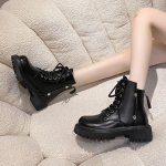 Naiste kingad 2024 K&otilde;rge kvaliteediga paeltega naiste saapad Moodne neetidega kontor ja karj&auml;&auml;r Talvised &uuml;mara ninaga pluss suuruses pahkluusaapad 35 beež