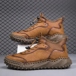 Meeste nahast vabaajajalatsid Vabaajajalatsid meeste poolsaapad S&uuml;gistalv &otilde;ues Mood vabaajajalatsid Meeste Hombres Botas 38 pruun