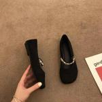 Moodsad Uue Stiili Naiste Mokassiinid Kingad &Uuml;mara Ninaga Naiste Jalatsid Oxfords Pehme Madala &Auml;&auml;rega Elegantne Vabaaja Tennised Slip-on Mugavused Lamedad Kingad 35 must