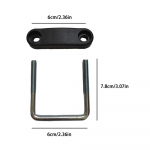 Pakiraami klambrid Katuseboksi U-polt klambrid Pagasiriiuli tarvikud T&ouml;&ouml;riistad Kinnitus Liitmikud Lukustusmutrid Metallist U-klambriga klambrid