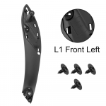 Siseukse k&auml;epidemed Auto sisemine k&auml;epide, must eesmine tagumine vasak/parem uksepaneel, t&otilde;mmake trimmikate auto stiil Autode sisustustarvikud Front Left