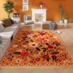 Elutoa vaip Elegantne vintage lilleline vaip Suure pindalaga kodu kaunistus Prantsuse retro p&otilde;randamatt Pehme masinpestav piirkonnavaip 160x230cm-63x91in