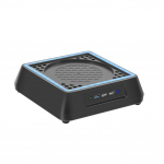 Xbox Series X konsooli jahutusaluse puutejuhtimispuldi RGB v&auml;rvilise valguse jahutusventilaatori aluse kronstein 3 USB-pordiga Xbox S jaoks must