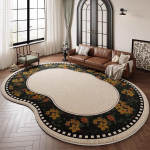 Imiteeritud ka&scaron;miirvaip elutuppa, magamistuppa, Ameerika aeda, retrokujuline, Prantsuse ebakorrap&auml;rane vaip 120 * 160cm