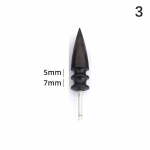 Must eebenipuust puidust nahap&otilde;letaja poleeritud vardad, nahk k&auml;sit&ouml;&ouml; servade lihvimist&ouml;&ouml;riist