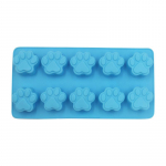 10 rakku koera kassi k&auml;pa silikoonist koogivormid biskviit-želee ahjupanni j&auml;&auml;aluse jaoks sinine