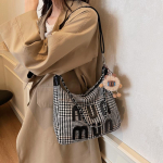 Ruuduline kaenlaalune kott Naiste s&uuml;gis- ja talve uus suure mahutavusega kandekott T&ouml;&ouml;les&otilde;iduks Kvaliteetne &otilde;lakott