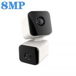Tuya Smart Mini Wifi 4MP kahe objektiiviga HD videovalve IP-kaamera sisemine juhtmevaba kaamera CCTV turvakaitse 8MP NO Card