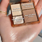 4 Color Bronzer Highlight Contour Palette N&auml;ovarjutus Hoolduspuuder Meik N&auml;o kontuuriv meik K&otilde;rgl&auml;ikega kosmeetika 01