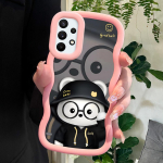 V&auml;rvitud mustriga Big Wave Edge pehmest silikoonmaterjalist Macaron telefoni&uuml;mbris, p&otilde;rutuskindel kaitsev kummist korpus Samsung Xiaomi Poco Redmi jaoks Samsung F12 roosa