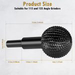 Nurklihvija Rotary viili nikerdust&ouml;&ouml;riistad Lihvimispea Sf&auml;&auml;riline lihvimine Puidust k&uuml;na poleerimine &Uuml;mmargused puuriotsad kuull&otilde;ikur must