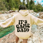 Naiste moe kerged pikkade varrukatega pusadega kapuutsid Graafiline kapuuts S