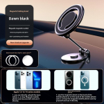 MagSafe magnetiline kokkupandav autotelefoni hoidik &ndash; 360&deg; p&ouml;&ouml;rlev armatuurlauakinnitus 2 magnetic rings must