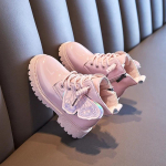 2024 Laste L&uuml;hikesed Saapad T&uuml;drukutele Talv Uus Mood Korea Stiil Pehme Tald Libisemisvastane Soe Vabaaja Mitmek&uuml;lgsed Kingad 22