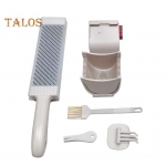 Lihal&otilde;ikur liha viilutamiseks hakkimiseks K&auml;sitsi viilutaja veise sealiha lambaliha jaoks Reguleeritava paksusega lihal&otilde;ikur koos teritajaga beež