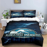 Moodne 3D-dinosaurus J-Jurassic Parki Prindiga Voodipesukomplektid Vooditarvete Komplekt Tekikott Vooditekkide Komplekt Voodipesukomplekt Luksuslik Kingitus EU Twin 135x200cm black