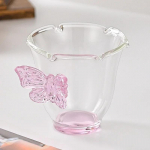 80 ml Butterfly klaasist tassid l&auml;bipaistvast k&otilde;rge boorsilikaatklaasist kuumakindlast teeveinitassist Creative kohvikruus joogin&otilde;ud Festivali kingitused 80ml