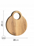L&otilde;ikelaud - Tamme Disc Oak Mini 23x20cm
