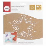 Pochoir en papier 20,3 x 20,3 cm - &eacute;toiles