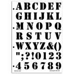 MAH&Eacute; Pochoir Lettrage Grain De Caf&eacute; 21x30 cm