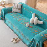 Nelja hooaja universaalne diivanikate libisemiskindel Boho diivanikate tekk, diivanipadi kaitsekate kodu kaunistamiseks funda sof&aacute; 130x180cm j&auml;rve sinine v&auml;rv