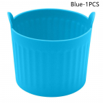 1/4 tk Air Fryer Silikoonist korv Silikoonvorm &Otilde;hkfrit&uuml;&uuml;r Muna Poacher Silikoonist Cupcake K&uuml;psetustopsid Ramekins &Otilde;hkfrit&uuml;&uuml;ri ahjudele 1PCS sinine