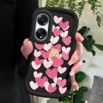 V&auml;rvitud muster Big Wave Edge pehme silikoon materjal Macaron telefoni &uuml;mbris p&otilde;rutuskindel kaitsev kummist &uuml;mbris OPPO Reno Realme jaoks OPPO Reno4 roosa