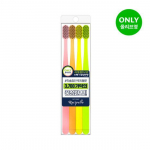 Lucipello kahepoolne pehmete harjastega hambaharja pastelne 4-pakk toothbrush pastel 4 pack