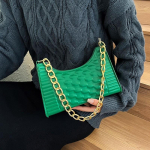 Kott naiste ni&scaron;&scaron; disain tekstuur Populaarne kett &uuml;he &otilde;la kaenla kott v&auml;lismaine stiil mood k&auml;ekott Tide roosa punane v&auml;rv