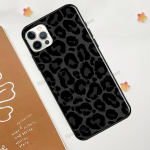 Leopard Print Black Cheetah Muster iPhone 12 13 mini 11 Pro Max telefoni&uuml;mbrisele iPhone 7 8 Plus X XR XS Max SE 2020 Coque jaoks iPhone 11 Pro