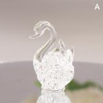 1 tk Crystal Luige kujuke Klaasist Loomade Ornament Luige kristallkujukesed Kodu Lauakaunistus Miniatuurne Loominguline kingitus
